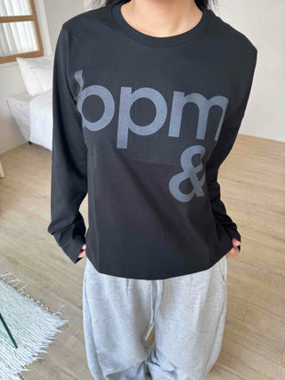 Daily Semi-Crop Printed Long Sleeve T-shirt