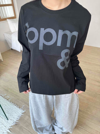 Daily Semi-Crop Printed Long Sleeve T-shirt