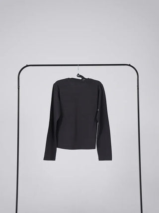Daily Semi-Crop Printed Long Sleeve T-shirt