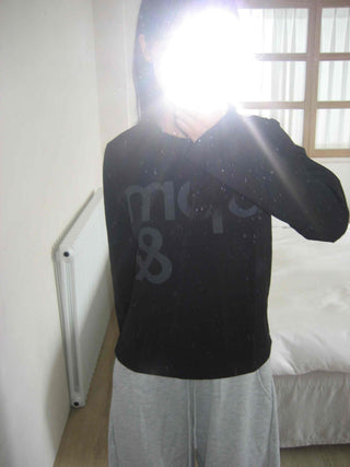 Daily Semi-Crop Printed Long Sleeve T-shirt