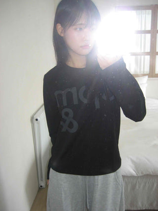 Daily Semi-Crop Printed Long Sleeve T-shirt