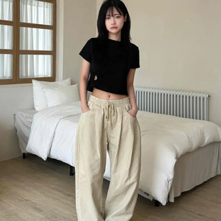 Street Heart Punching/Eyelet Shirring Short Sleeve T-shirt