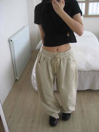 Street Heart Punching/Eyelet Shirring Short Sleeve T-shirt