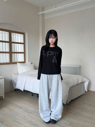 Pure Side Pintuck Cotton Plain Training Suit
