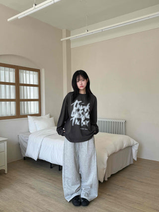 Pure Side Pintuck Cotton Plain Training Suit