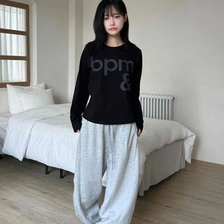 Pure Side Pintuck Cotton Plain Training Suit