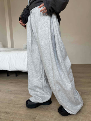 Pure Side Pintuck Cotton Plain Training Suit