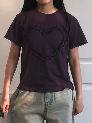 Tyrone Heart Frill Short Sleeve T-shirt