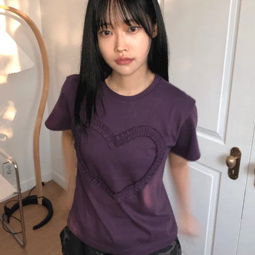 Tyrone Heart Frill Short Sleeve T-shirt
