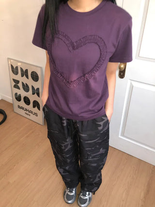 Tyrone Heart Frill Short Sleeve T-shirt