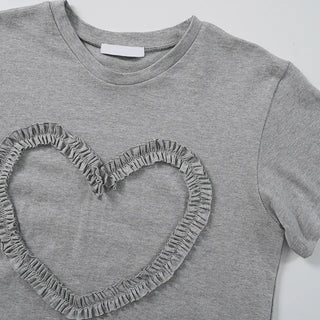 Tyrone Heart Frill Short Sleeve T-shirt