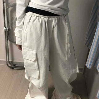 Minimal Big Pocket Cargo Wide Pants