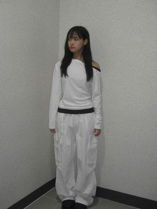 Minimal Big Pocket Cargo Wide Pants