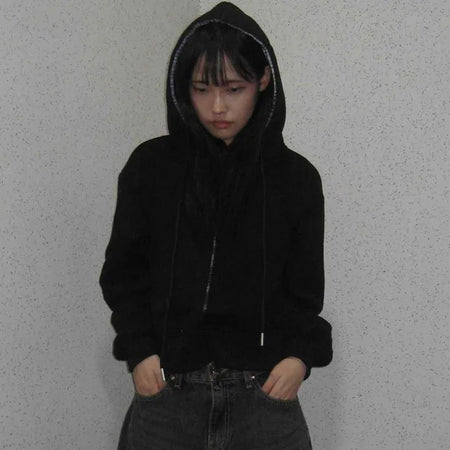 Color Block Check Avant-Gear Zip-Up Hoodie