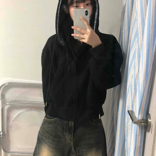 Color Block Check Avant-Gear Zip-Up Hoodie