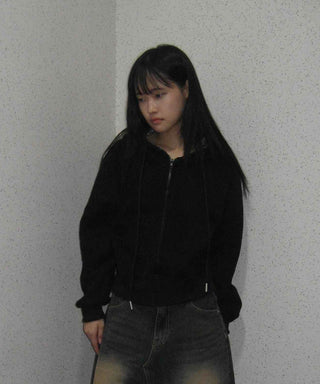Color Block Check Avant-Gear Zip-Up Hoodie