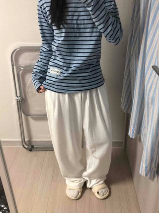Comfort Stripe Patch Long Sleeve T-shirt