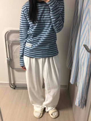 Comfort Stripe Patch Long Sleeve T-shirt