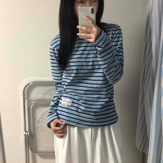Comfort Stripe Patch Long Sleeve T-shirt