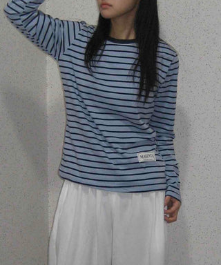 Comfort Stripe Patch Long Sleeve T-shirt