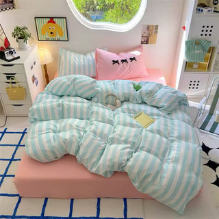 Yellow Polka Dot Bedding Set