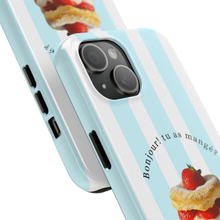 French Patisserie Striped iPhone Case