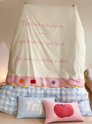 Gingham Pastel Cotton Bedding Set