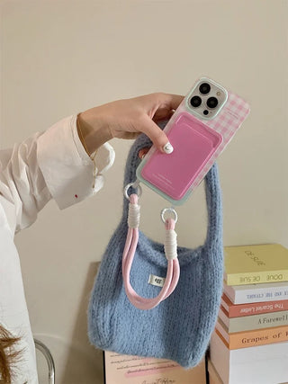 Pink Checkered iPhone Case