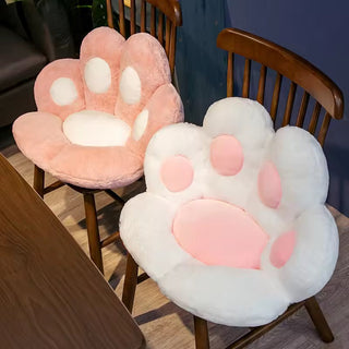 Pastel Cat Paw Seat Cushion