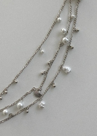 Pearl bead chain belt