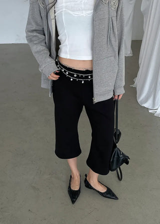 Pearl bead chain belt