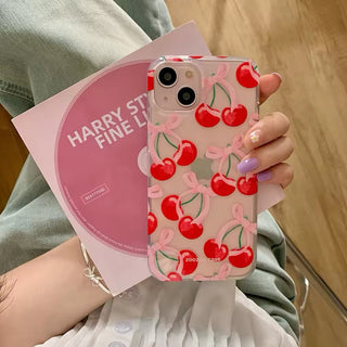Coquette Cherry Bow iPhone Case