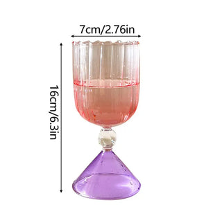 Colorful Cocktail Glass