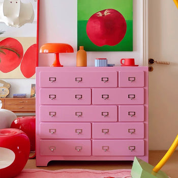Aesthetic Pink Storage Cabinet