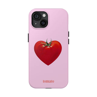 Pink Tomato Heart iPhone Case