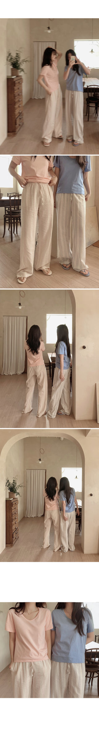 U-neck T-shirt - 7 colors