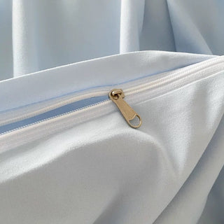Pastel Blue and Cream Duvet Cover Set