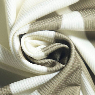 Ribbed self tie crewneck print backless mini dress