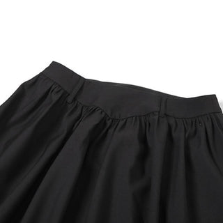 Ruched zip-up solid maxi skirt