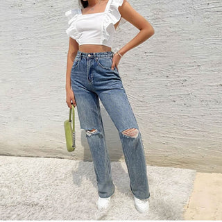 Cap sleeve square neck self tie top