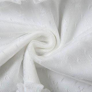 Lace hem backless ruffle tube mini skirt set