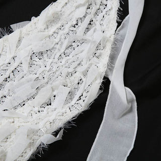 Deep V neck halter self tie backless zip-up mini dress