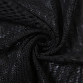 Halter self tie mesh backless solid 2 piece top