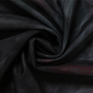 Long sleeve mesh hollow out print see through cut out maxi dress