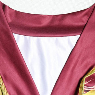 Long sleeve v neck button stitch print maxi skirt set