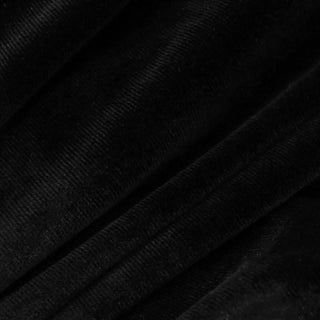 Long flared sleeve lace hem zip-up velvet mini dress