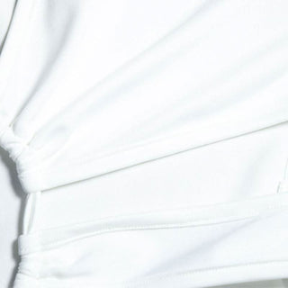 Irregular hollow out ruched one shoulder cut out mini dress