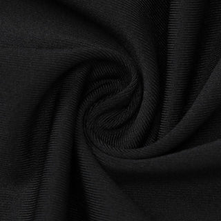 High neck long sleeve ruched hollow out cut out mini dress