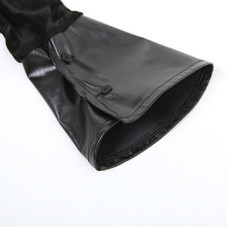 Long sleeve v neck self tie ripple button mini dress