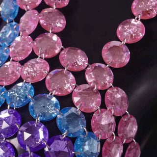 Halter star pattern backless gem chain top